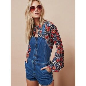 Free People Magic Mystery Floral Tunic Top